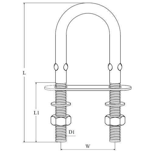 STÄVÖGLA RF 100MM 8MM BULT